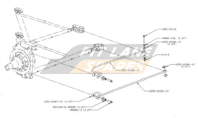 FRONT TETHERS Diagram